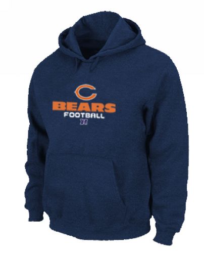 NFL Men's Nike Chicago Bears Critical Victory Pullover Hoodie - Navy